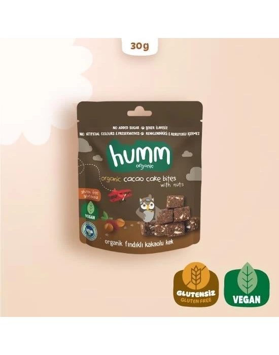 ® Organik Fındıklı Kakaolu Vegan Kek 30 Gr