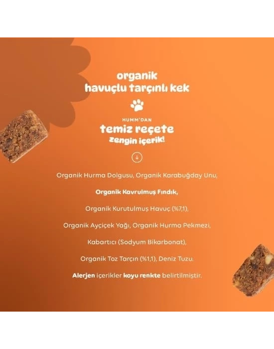 ® Organik Havuçlu Tarçınlı Vegan Kek 30 Gr