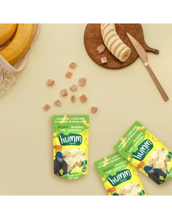 ® Humm Organik Muzlu Glutensiz Vegan Mini Küpler 30 Gr