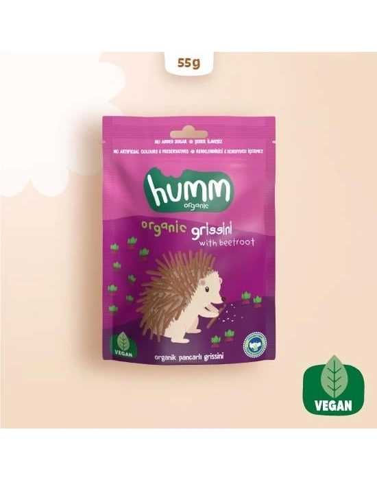 ® Organik Vegan Pancarlı Grissini 55 Gr
