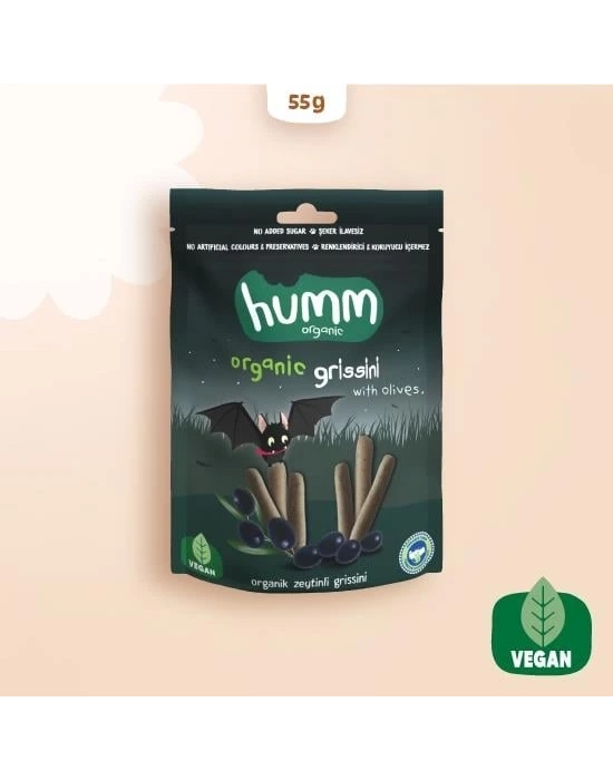 ® Humm Organik Vegan Zeytinli Grissini 55 Gr