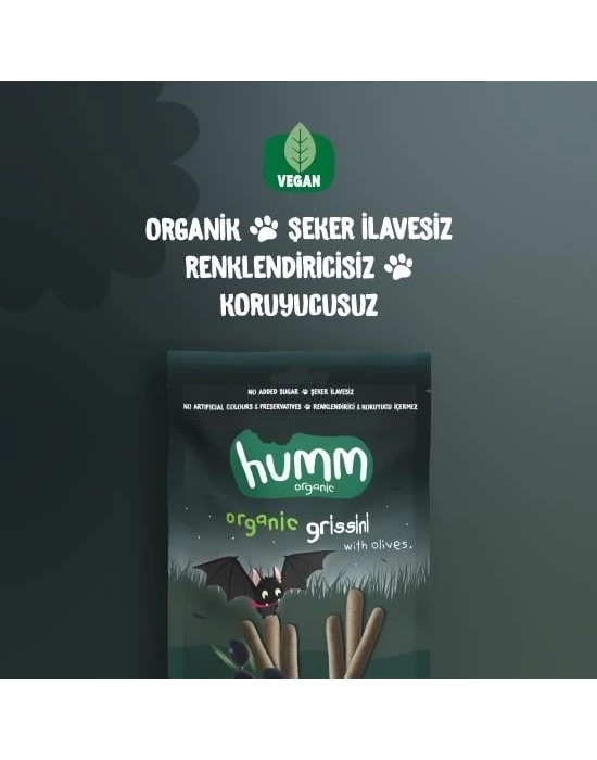 ® Humm Organik Vegan Zeytinli Grissini 55 Gr