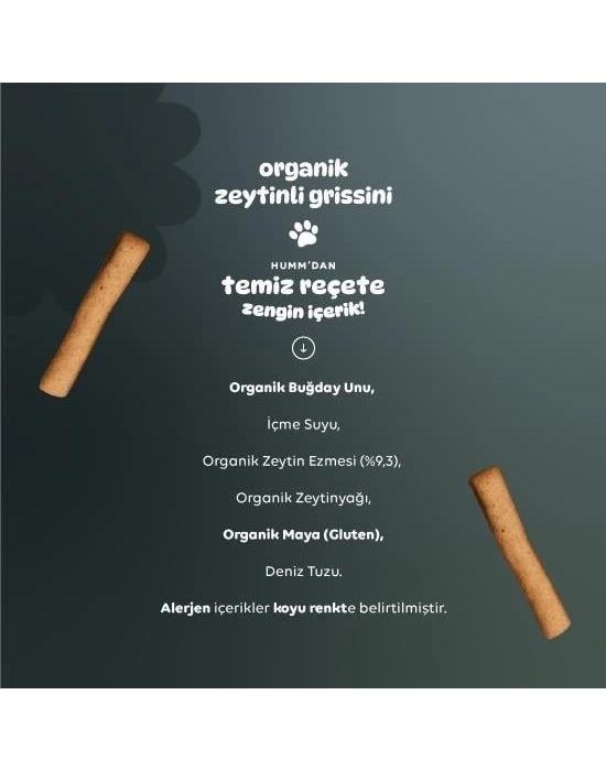 ® Humm Organik Vegan Zeytinli Grissini 55 Gr