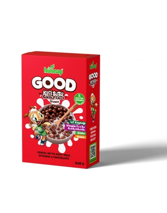 ®   Keçi Sütlü Çikolata ve Vitamin Tahıllı Glutensiz Gevrek 240 Gr