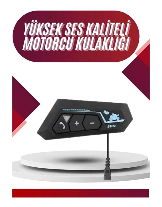 ® Intercom Bluetooth Kask Kulaklık Motosiklet Kulaklık 5.0 Bluetooth