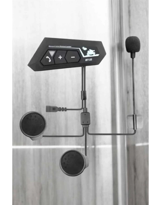 ® İnterkom Intercom Kask Kulaklık Bt22 Bluetooth Motosiklet Kulaklık 5.0 Bluetooth