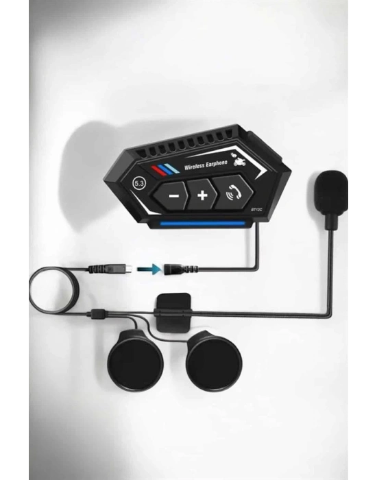 ® İnterkom Intercom Kask Kulaklık Bt22 Bluetooth Motosiklet Kulaklık 5.0 Bluetooth