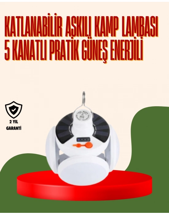 ® IPX4 Suya Dayanıklı, Katlanabilir LED Kamp Lambası ve Acil Durum Işığı