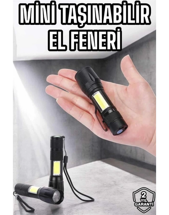 ® Işıldak El Feneri Kamp Lambası Mini Taşınabilir Acil Durum Lambası Fener Led Işık
