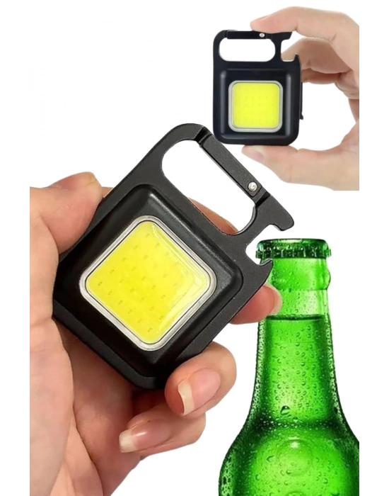 ® Işıldak USB Şarjlı Cep El Feneri Taşınabilir Mini Led Işık Çok Fonksiyonlu