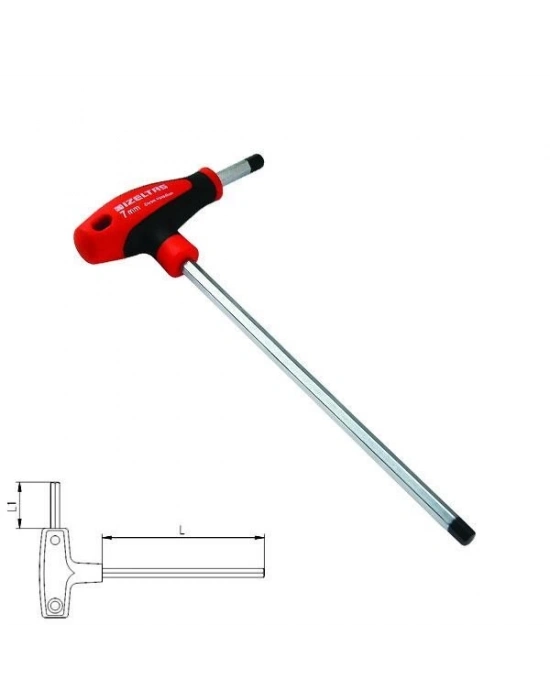 ® İzeltaş 4920 T Tipi Allen Anahtar 6 mm