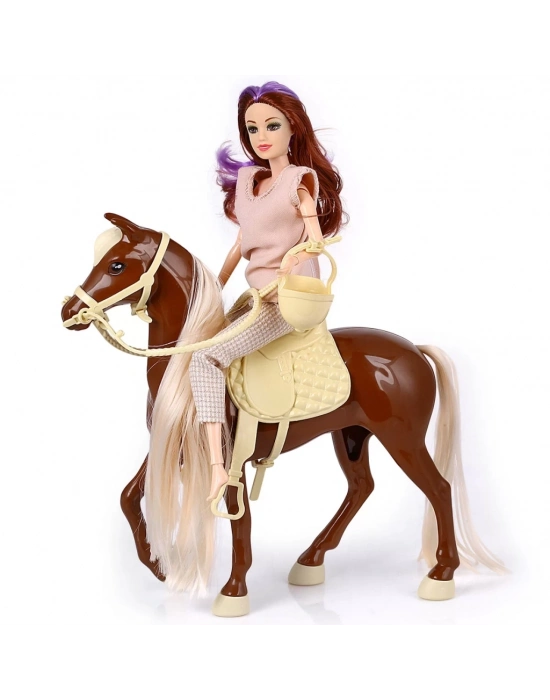 ® Jasmine Atlı Bebek Kahve-Bej