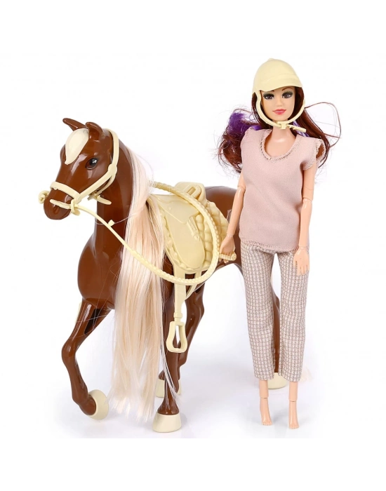 ® Jasmine Atlı Bebek Kahve-Bej