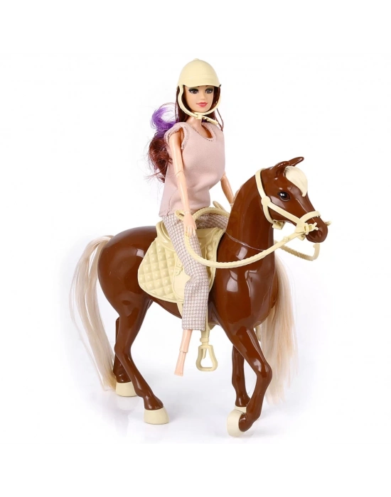 ® Jasmine Atlı Bebek Kahve-Bej