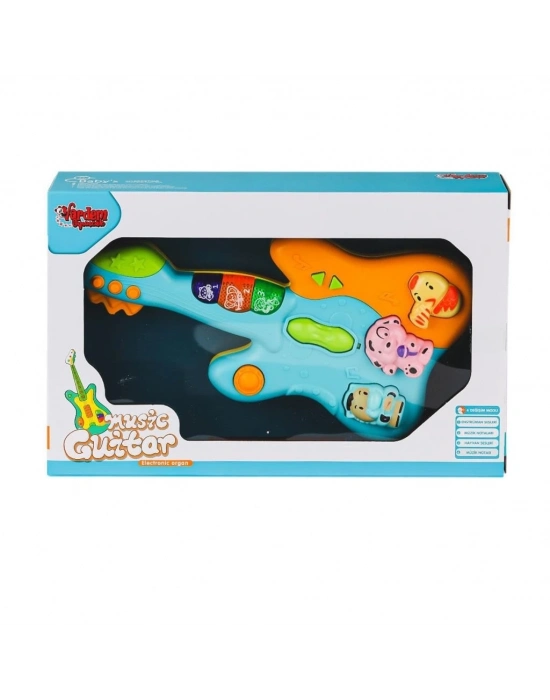 ® JLG-855-34A Işıklı ve Müzikli Gitar Bebek Pianosu -Vardem Oyuncak