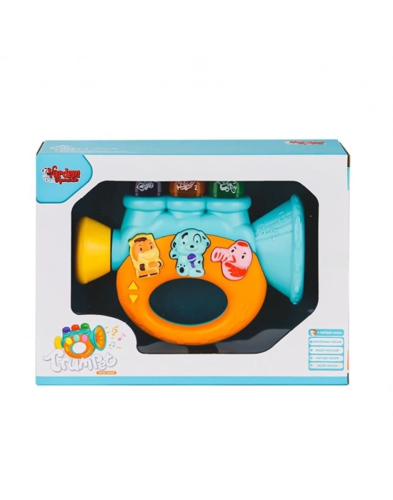 ® JLG-855-37A Işıklı ve Müzikli Trompet Bebek Pianosu -Vardem Oyuncak