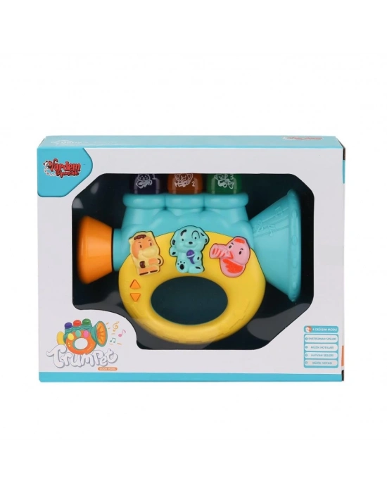 ® JLG-855-37A Işıklı ve Müzikli Trompet Bebek Pianosu -Vardem Oyuncak