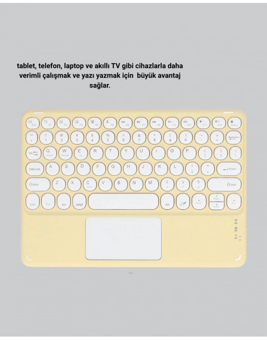 ® Kablosuz Bluetooth Klavye – Slim Taşınabilir Tasarım
