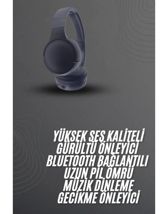 ® Kablosuz Bluetooth Kulaklık Kulak Üstü Ayarlanabilir Uzun Ömürlü