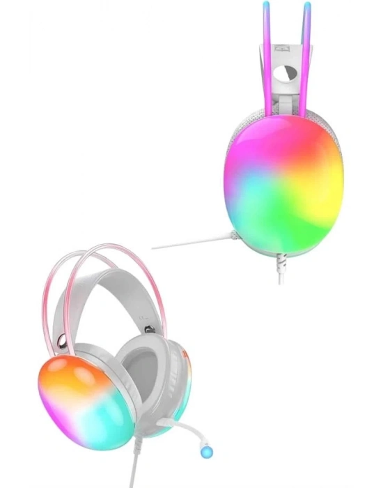 ® Kablosuz Bluetooth Kulaklık RGB Işıklı Kulak Üstü 5.3 Bluetooth Bağlantılı