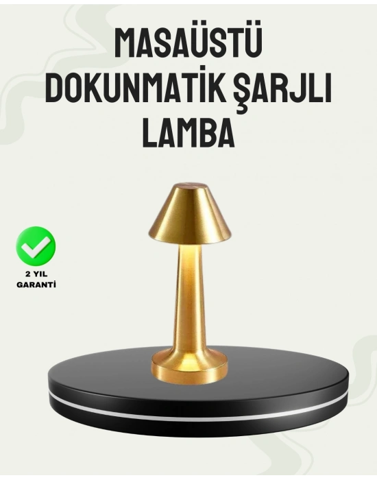 ® Kablosuz LED Masa Lambası 1800mAh 3 Renk Aydınlatma Dokunmatik