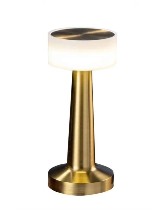 ® Kablosuz Renkli Masa ve Gece Lambası Altın Rengi Dokunmatik Led Lamba