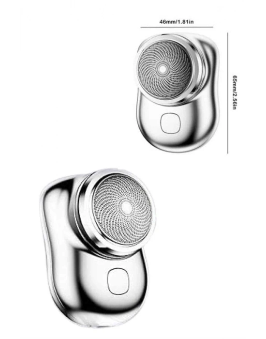 ® Kablosuz Tıraş Makinesi Günlük Hızlı Taşınabilir Şarjlı Yuvarlak Paslanmaz Çelik