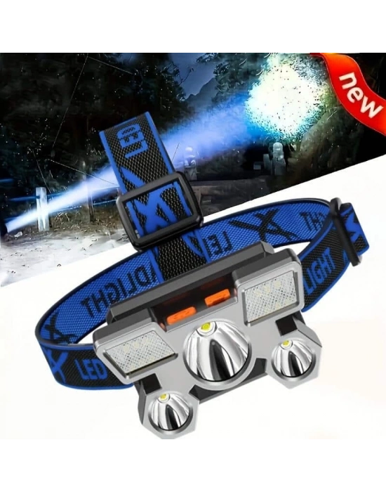 Kafa Lambası Hafif ve Esnek Çift Anahtarlı Far Led Işık