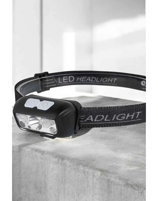 Kafa Lambası Kamp Lambası Sensörlü Şarjlı Ayarlanabilir