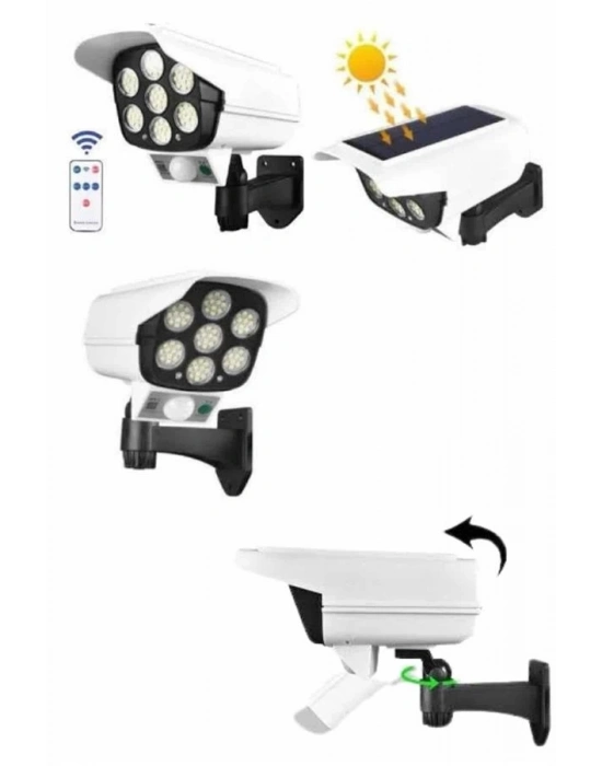 ® Kamera Görünümlü Led Lamba Dönebilen Bahçe Aydınlatması Duvar Lambası