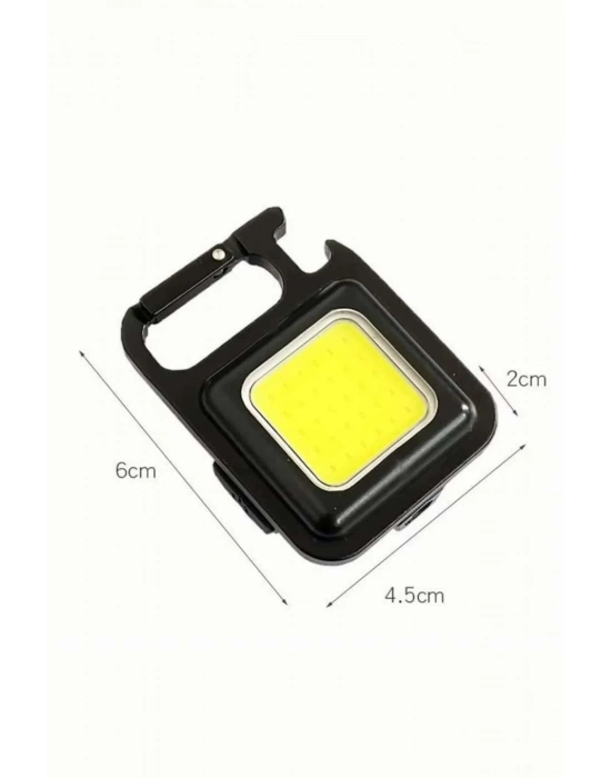 ® Kamp Çadır Lambası Şarjlı El Feneri Işıldak Anahtarlık Mini Mıknatıslı