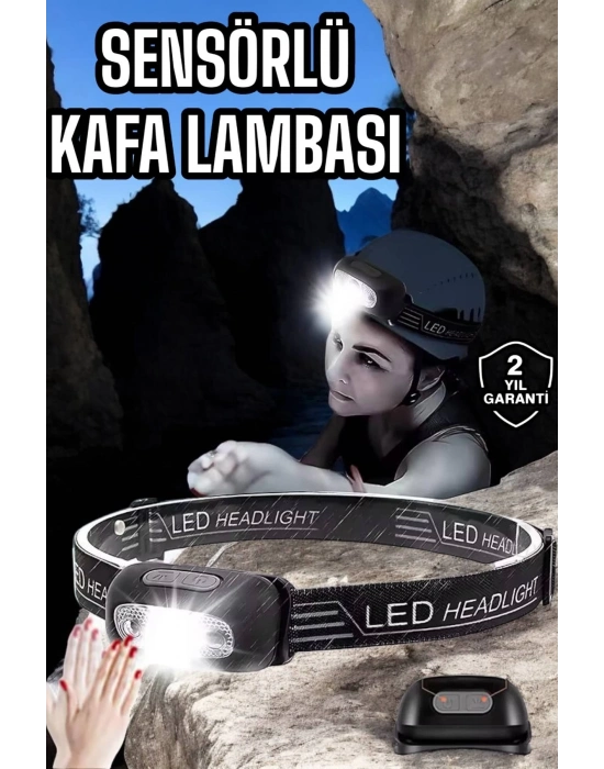 Kamp Lambası Led Işık Kafa Lambası Balıkçı Lambası Ayarlanabilir