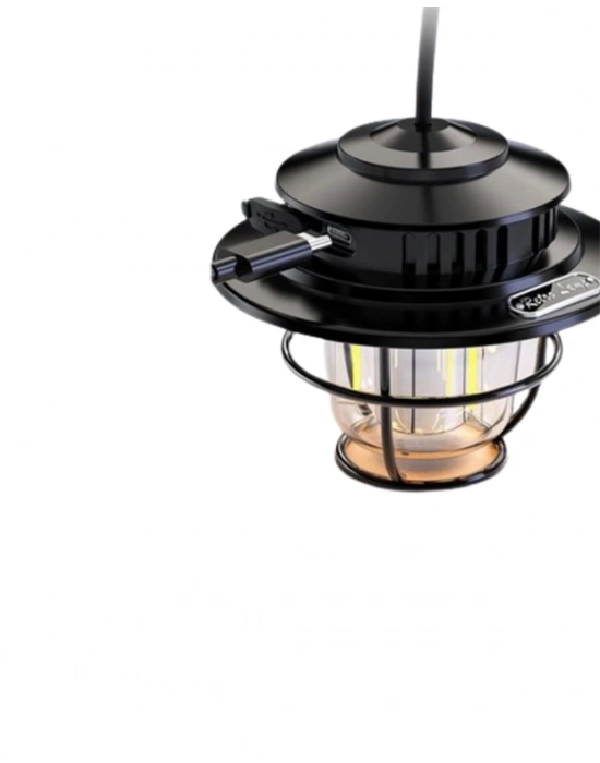 ® Kamp ve Bahçe İçin Retro LED Fener – Sıcak Işık, Uzun Ömürlü Batarya