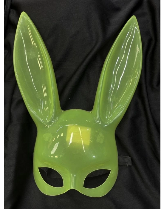 Karanlıkta Yanan Glow Floresan Tavşan Maskesi 32x22 cm
