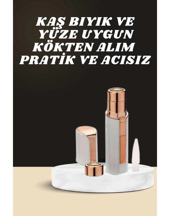 ® KAŞ BIYIK VE YÜZ EPİLASYON ALETİ VE TİTREŞİMLİ YÜZ TEMİZLEME MASAJ ALETİ İKİLİ SET