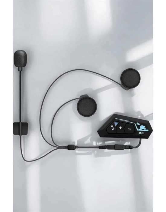 ® Kask Kulaklığı Motosiklet Intercom Interkom Dinleme Konuşma Özellikli Su Geçirmez