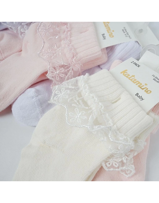 ®  Akel 2li Aks. Bebek Soket Çorap K44023 (ADET FİYATIDIR)