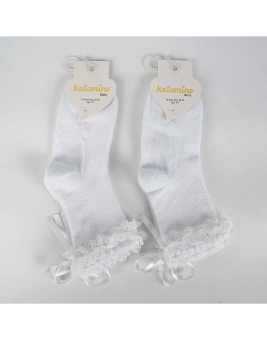®  Ayçıl Aks. Kız Soket Çorap K22230 Beyaz