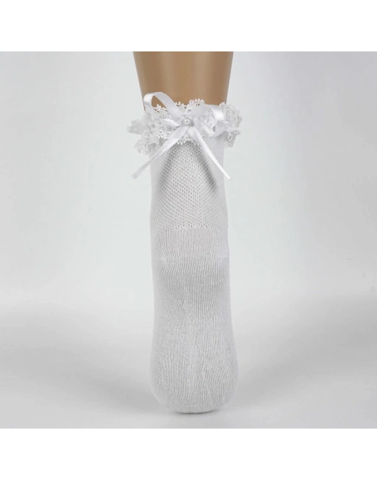®  Ayçıl Aks. Kız Soket Çorap K22230 Beyaz