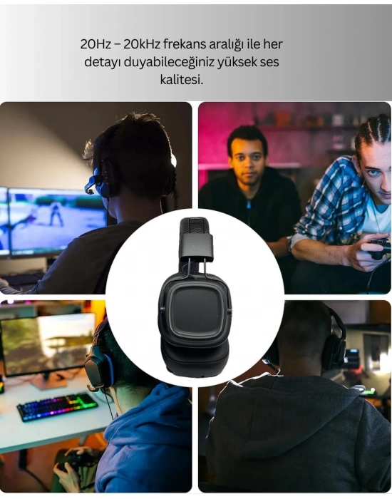 ® Katlanabilir Tasarımlı Taşınabilir Kablosuz Müzik Kulaklığı