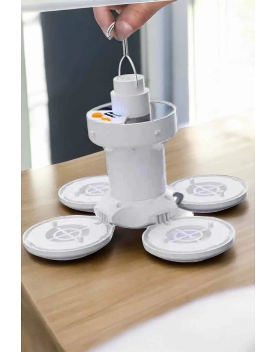 ® Katlanabilir Taşınabilir Kamp Lambası Işıldak Beyaz Işık Güneş Enerjili Solar Aydınlatma