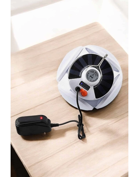 ® Katlanabilir Taşınabilir Kamp Lambası Işıldak Beyaz Işık Güneş Enerjili Solar Aydınlatma