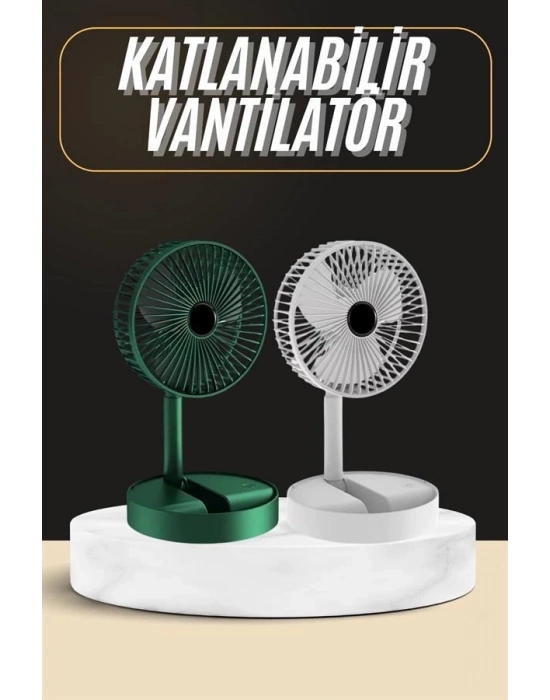® Katlanabilir Usb Şarjlı Masaüstü Soğutucu Mini Fan Telefon Tutucu