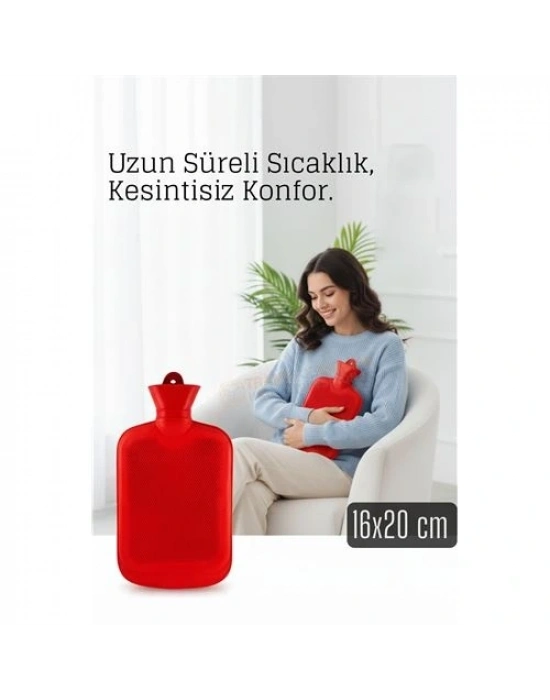 ® Kauçuk Sıcak Su Torbası –16x20 cm Termofor | Termal Torba