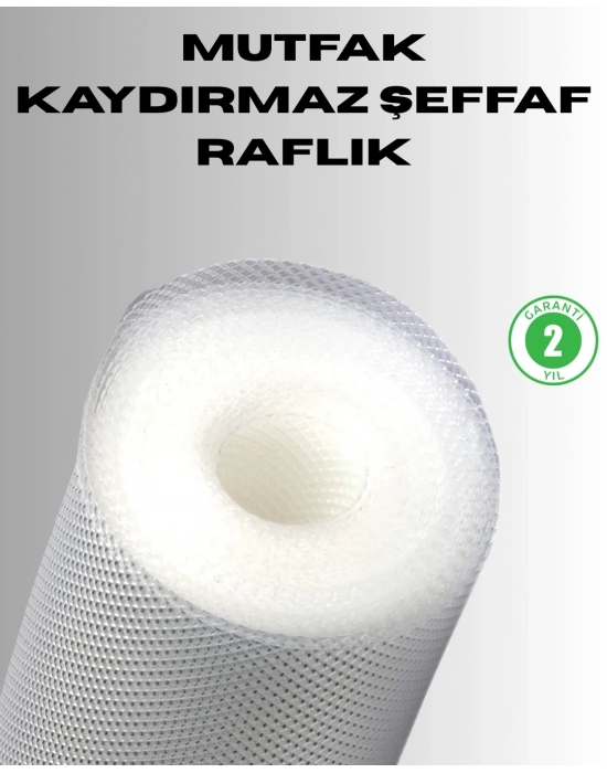 ® Kaydırmaz şeffaf raflık çekmece örtüsü 45x300 cm