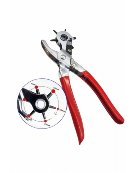 ® Kemer Delme Pensesi 6 Farklı Boyutta Kemer Delici Ev Deri Kemer