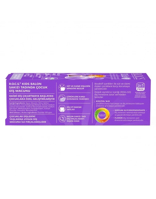 .Kids Diş Macunu 4-7 Yaş 35 ml Sakız