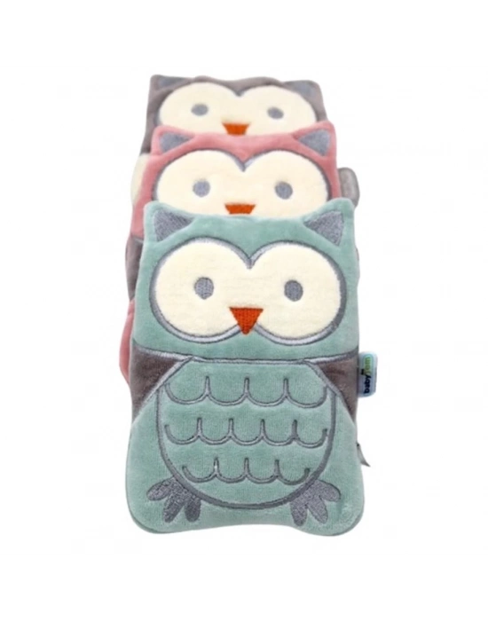 ®  Kiraz Çekirdekli Baykuş Kadife Gaz Yastığı 366 Gri Baykuş