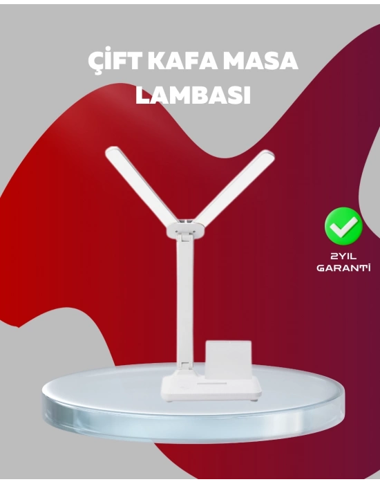 ® Kısılabilir LED Masa Lambası – Kalemlik, Telefon Standı ve Okuma Işığı Bir Arada