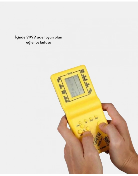® Klasik Tetris Oyunu El Konsolu – Taşınabilir Pil ile Çalışan Retro El Aterisi